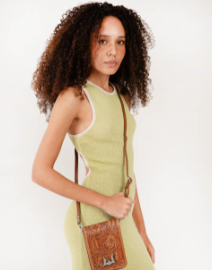 LOYAL WEST DROVER MINI BAG HANDTOOLED LEATHER AND CALFSKIN - ASSORTED