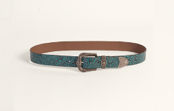 LOYAL WEST SOPHIA FLORAL LEATHER BELT - ASSORTED