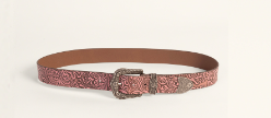LOYAL WEST SOPHIA FLORAL LEATHER BELT - ASSORTED
