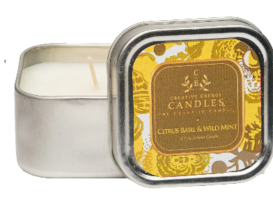 CREATIVE ENERGY SOY LOTION CANDLE - CITRUS BASIL & WILD MINT - ASSORTED SIZES