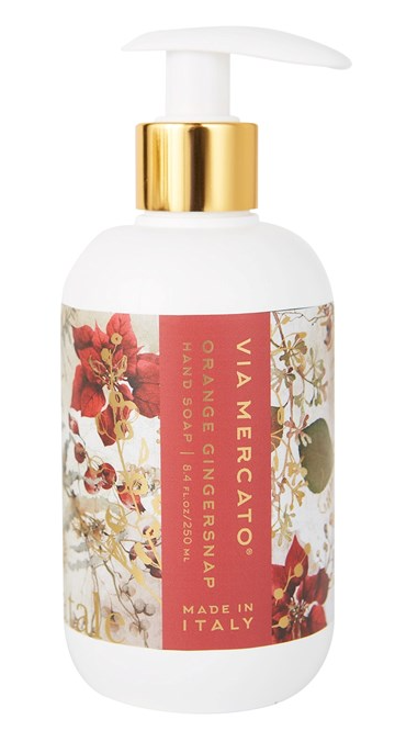 EUROPEAN SOAPS - VIA MERCATO NATALE LIQUID SOAPS - HOLIDAY COLLECTION