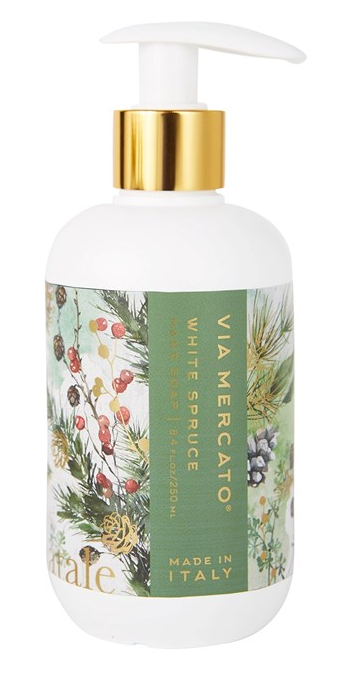 EUROPEAN SOAPS - VIA MERCATO NATALE LIQUID SOAPS - HOLIDAY COLLECTION