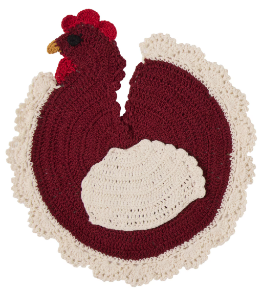 HENRIETTA CROCHET TRIVET - ASSORTED