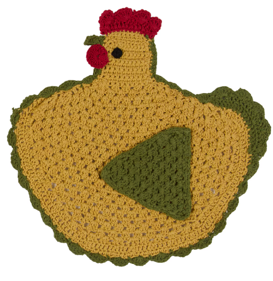 HENRIETTA CROCHET TRIVET - ASSORTED