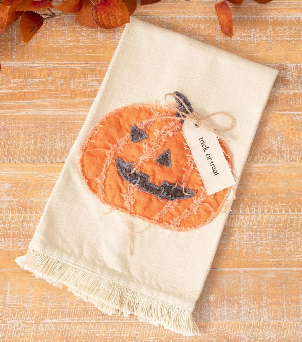 RAGGEDY PUMPKIN TEA TOWEL
