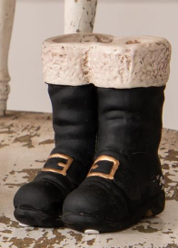 MINI SANTA'S BOOTS VASES - ASSORTED