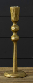 HAND FORGED GOLD IRON TAPER HOLDERS - ASSORTED