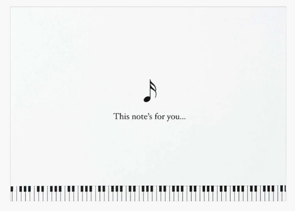 MUSIC NOTE CARDS