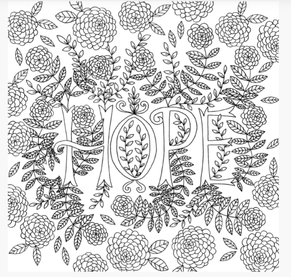 COLOR ME BLESSED ARTIST'S COLORING BOOK