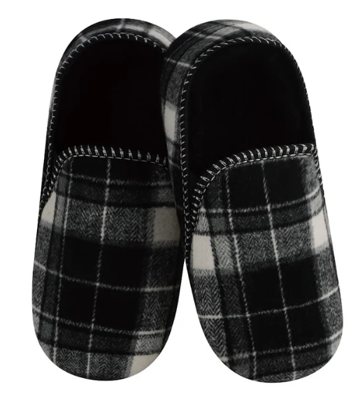 SNOOZIES! MODERN ALPINE PLAID MEN'S SLIPPER - ASSORTED