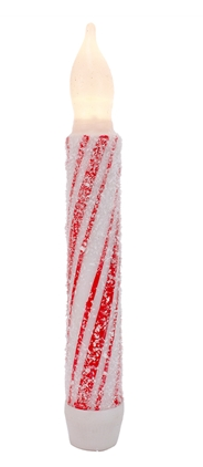 FROSTY CANDY CANE TAPER - ASSORTED