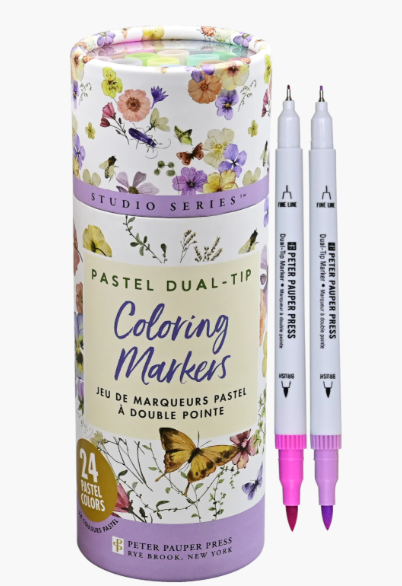 STUDIO SERIES DUAL-TIP MARKERS - ASSORTED