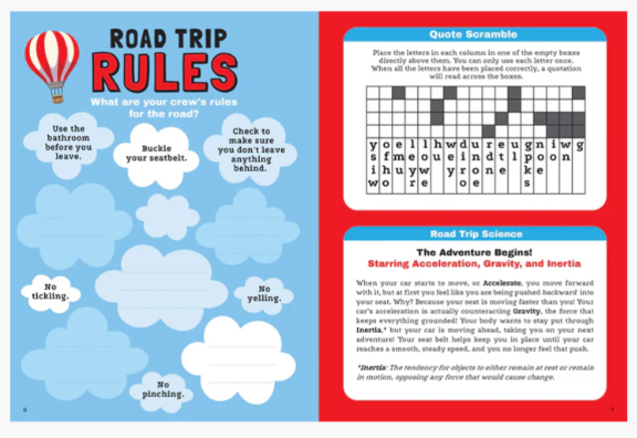 ROAD TRIP ACTIVITY QUEST! BOOK