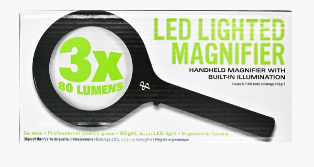 HANDHELD LED LIGHTED MAGNIFIER