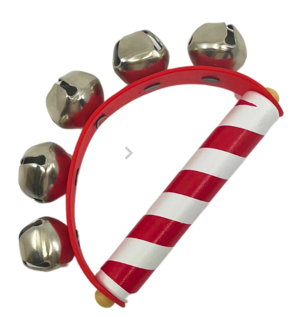 CHRISTMAS WOODEN HANDBELLS - ASSORTED