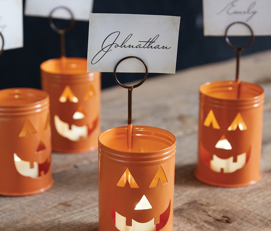 HALLOWEEN PLACE CARD HOLDER - ASSORTED