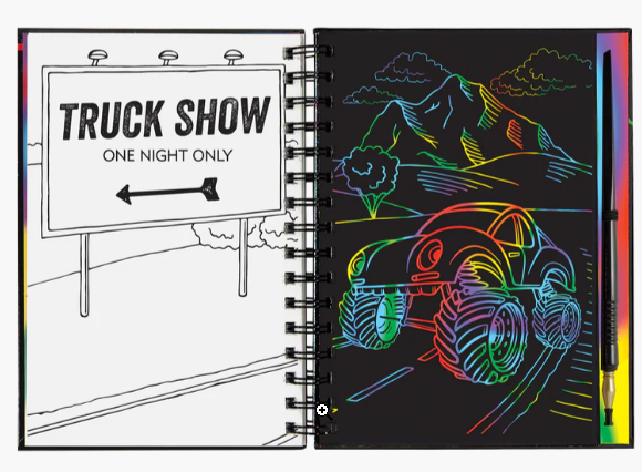 EXTREME! MONSTER TRUCK SCRATCH AND SKETCH
