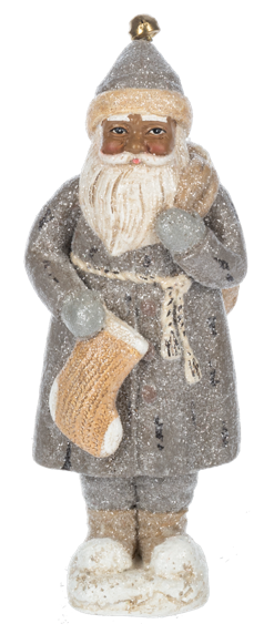 WOODLAND SANTA FIGURINES - ASSORTED