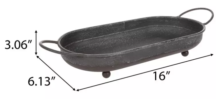DISTRESSED METAL TRAYS - ASSORTED