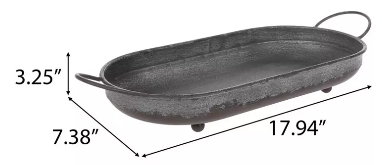 DISTRESSED METAL TRAYS - ASSORTED
