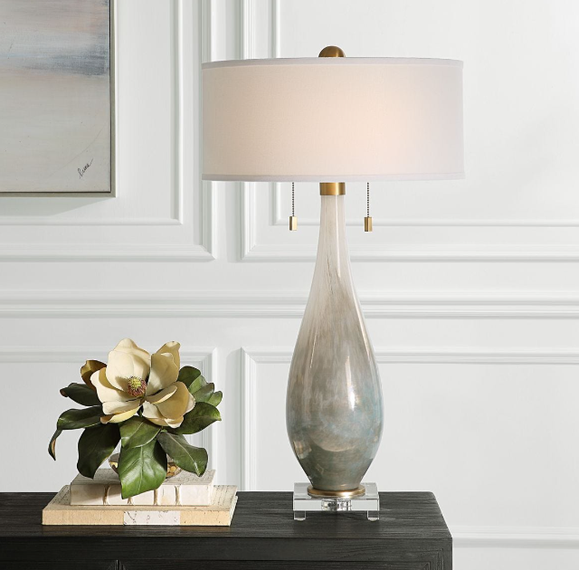 UTTERMOST CARDONI TABLE LAMP- SMOKE