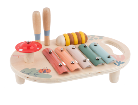 WOODEN SUNNY DAYS MUSICAL TABLE