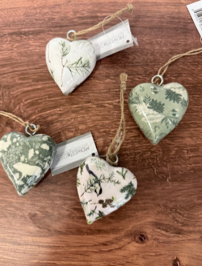MINI HEART ORNAMENTS - ASSORTED