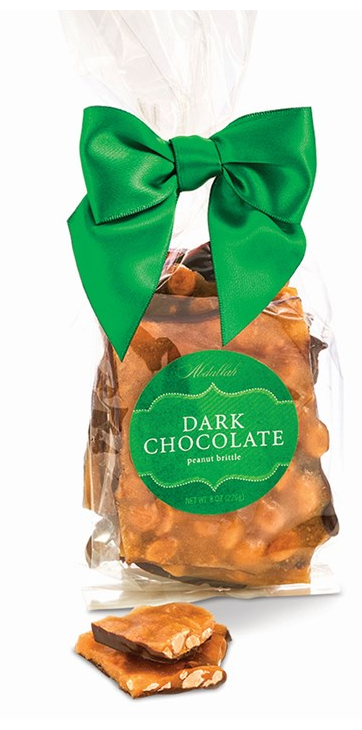 ABDALLAH CANDIES 8oz. DARK CHOCOLATE DIPPED PEANUT BRITTLE