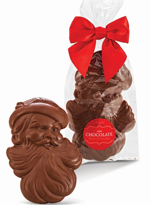 ABDALLAH CANDIES - 3.75oz. MILK CHOCOLATE SANTA FACE