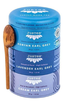 JUSTEA LOOSE LEAF TEA SAMPLER - ASSORTED