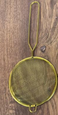 GOLD STAINLESS STEEL FINE MESH BAR STRAINER