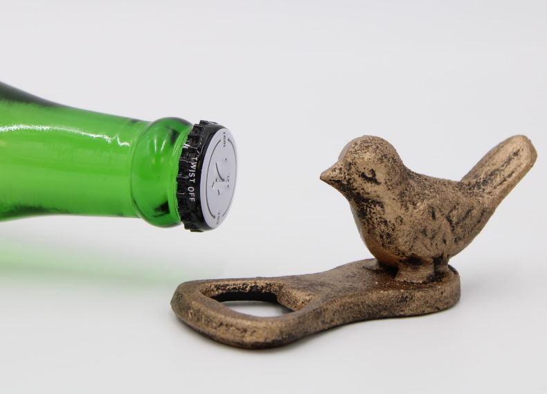 CAST IRON BIRD BOTTLE OPENER 3.5"