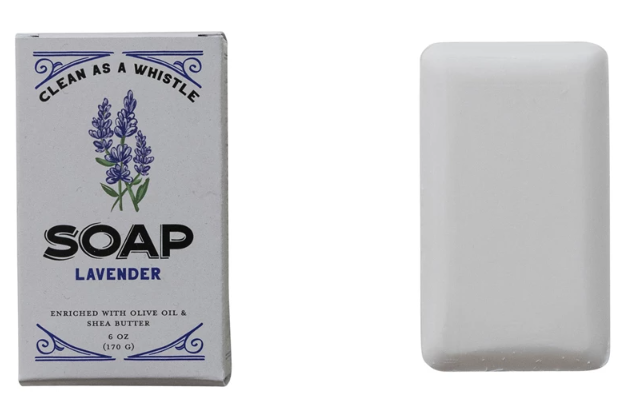 CLEAN AS A WHISTLE SCENTED TRIPLE MILLED BAR SOAP - LAVENDER