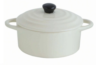 STONEWARE MINI BAKER WITH LID - ASSORTED DA9470