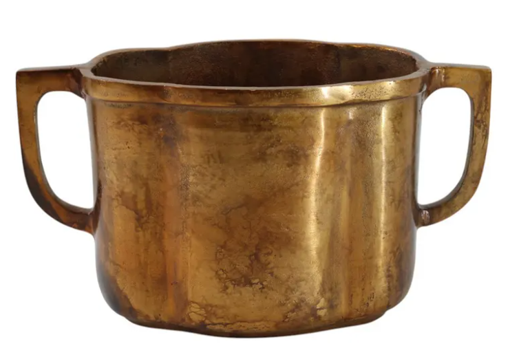 ANTIQUE BRASS BISTRO WINE COOLER