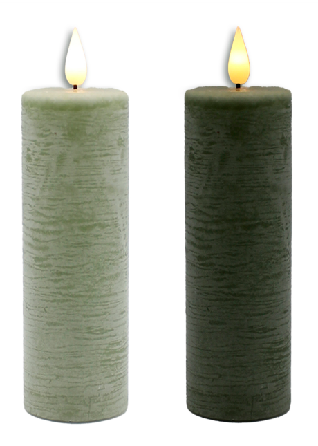 6" SAGE GREEN LED VOTIVE