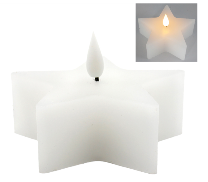 STAR LED VOTIVE CANDLE - ASSORTED