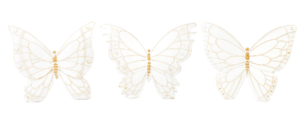 WHITE BUTTERFLY - ASSORTED