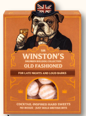 SIR WINSTON'S DRUNKEN BULLDOG COCKTAIL-INSPIRED CANDY COLLECTION BY THE SWEET SNOB