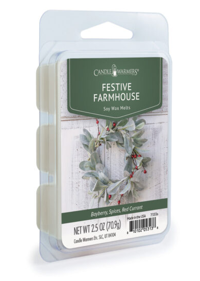 CANDLE WARMERS ARTISAN WAX MELTS - FESTIVE FARMHOUSE