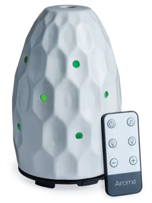 AIROME SPA SOUND ULTRASONIC OIL DIFFUSER - WHITE HEXAGON