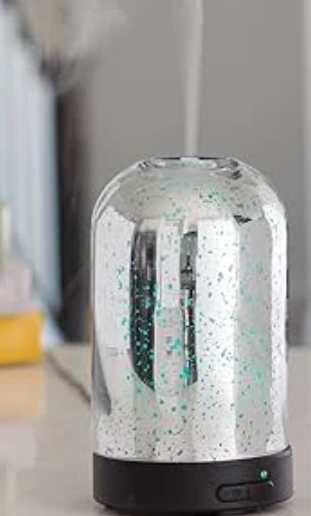 AIROME ULTRASONIC OIL MEDIUM DIFFUSER - MERCURY GLASS