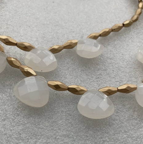 ISIS BEADED GOLD NECKLACE