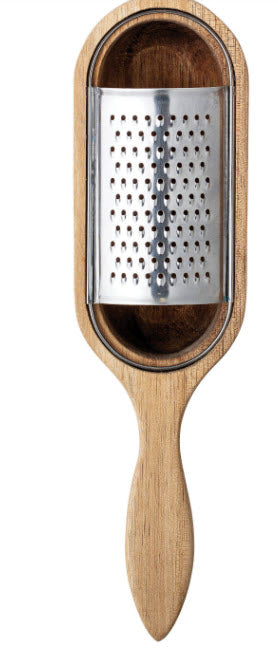 WOOD AND STAINLESS STEEL GRATER