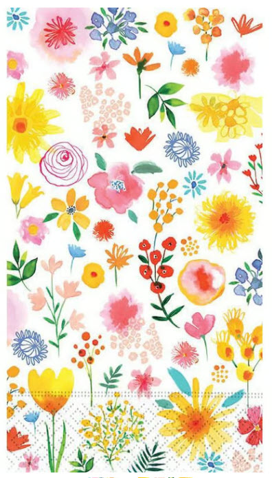 FLORAL SPLASH GUEST TOWEL
