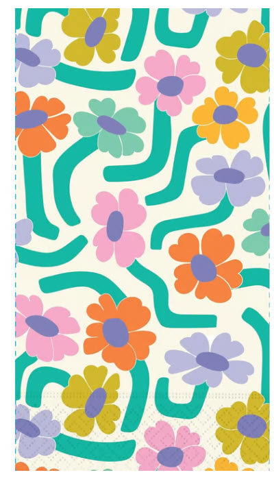 COSMIC FLOWER-STEMS GUEST TOWEL