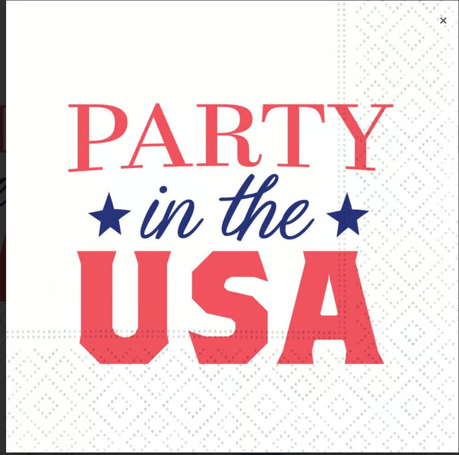 PARTY IN THE USA COCKTAIL NAPKIN