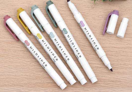 ZEBRA MILDLINER DOUBLE-SIDED HIGHLIGHTER - FINE/BOLD - ASSORTED