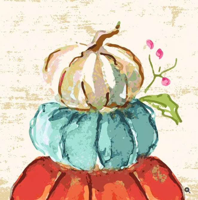 PUMPKIN HARVEST LUNCHEON NAPKIN
