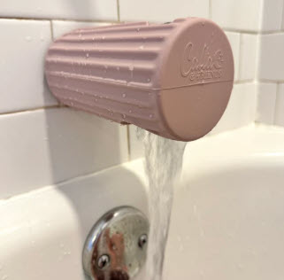 CALLA & FRIENDS RIPPLE RINSE CUP / SPOUT SNUGGLER- WHISPER GRAY